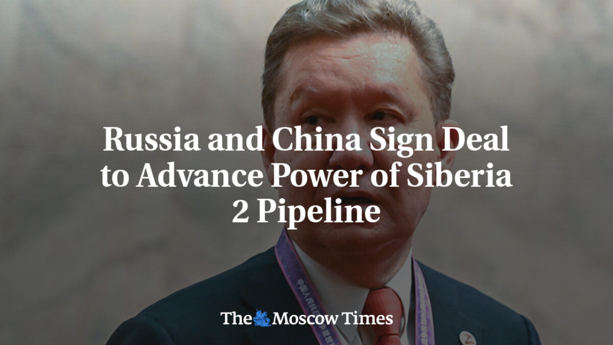 Rusko a Čína podpísali dohodu o rozvoji plynovodu Sila Sibíri 2