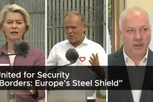 „Nikto nás nezastraší“ – Von der Leyenová a Tusk predvádzajú o...