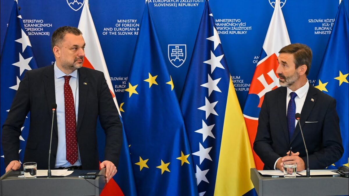 Tlačová konferencia šéfov diplomacií Slovenska a Bosny a Hercegoviny