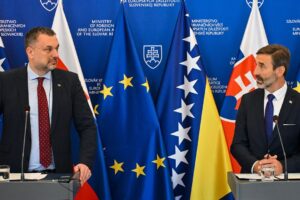 Tlačová konferencia šéfov diplomacií Slovenska a Bosny a Hercegoviny