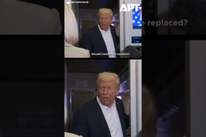 Má Caroline skončiť? Trump vtipkuje pri odpovedaní novinárom.