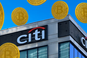 Citi spustí úschovu bitcoinu a kryptomien v roku 2026.