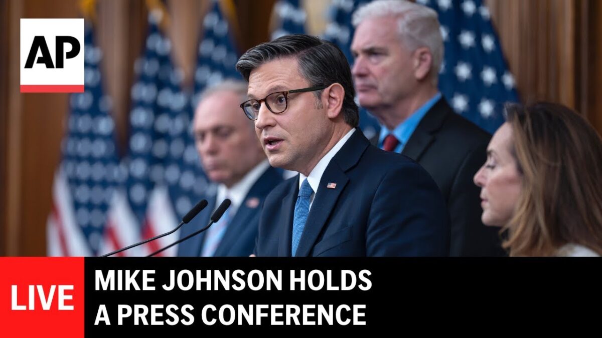 Tlačová konferencia Mikea Johnsona