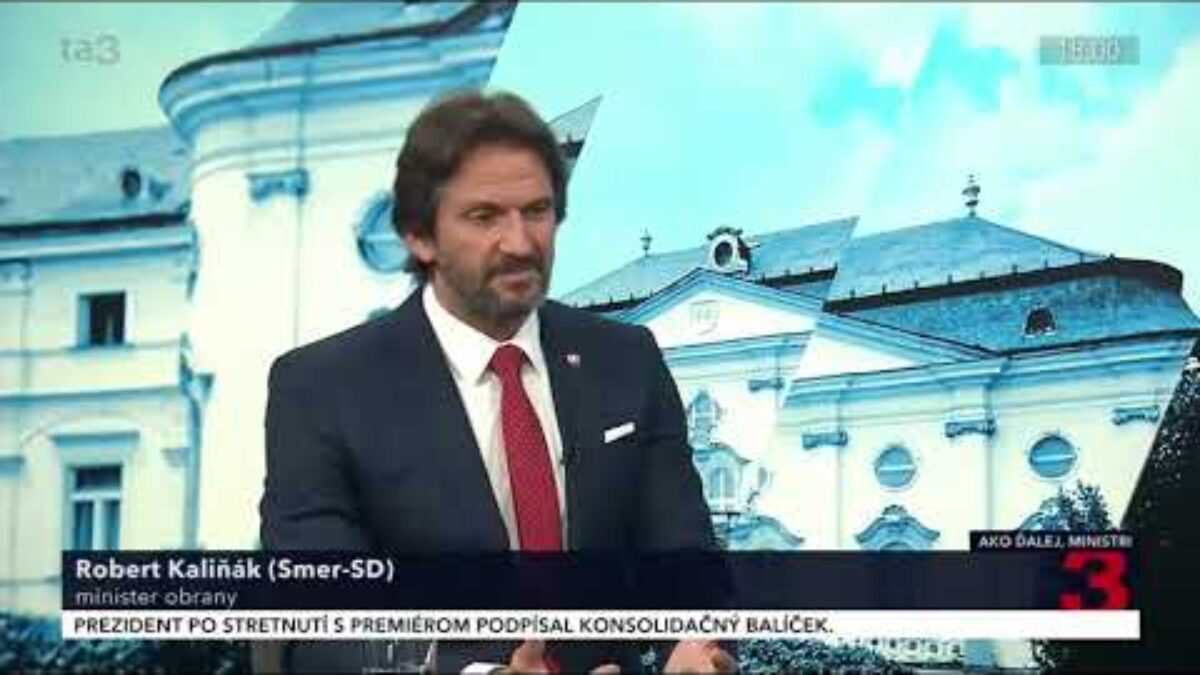 KALIŇÁK: EU LÍDRI BY SA MOHLI ZAMYSLIEŤ A NAMIESTO ROZDÚCHAVANIA VÁŠNÍ BUDOVAŤ MIER A VLASTNÚ OBRANU