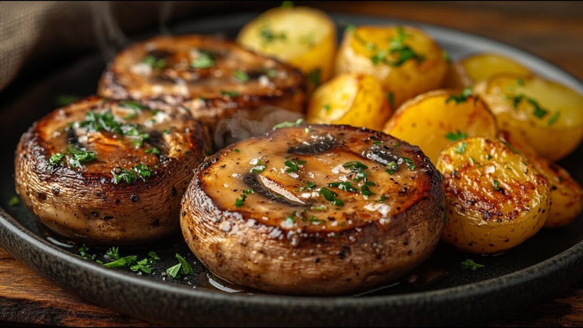 Huby ste takto ešte nejedli! Vegánske steaky s bylinkovo-cesnakovým maslom Huby ste takto ešte nejedli! Vegánske steaky s bylinkovo-cesnakovým maslom