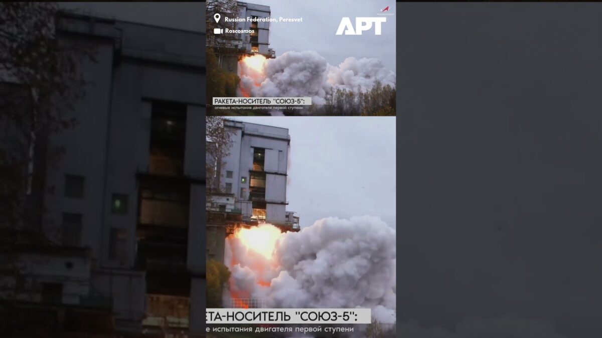 SOYUZ-5: Úspešná pozemná skúška ruskej rakety s motorom s ťahom 800 ton.