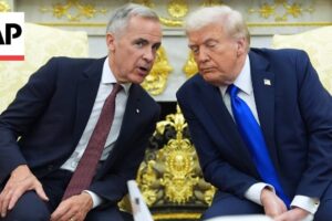 Z momentov zo stretnutia Trumpa a Marka Carneyho v Oválnej pracovni