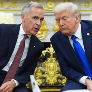 Z momentov zo stretnutia Trumpa a Marka Carneyho v Oválnej pracovni