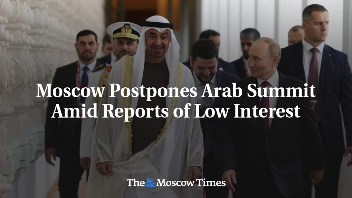 Moskva odkladá arabský summit uprostred správ o nízkom záujme
