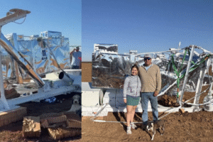 Výskumná sonda NASA pristála na farme v Texase.