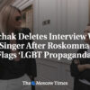 Sobčaková vymazala rozhovor s homosexuálnym spevákom po tom, čo Roskomnadzor ozn...