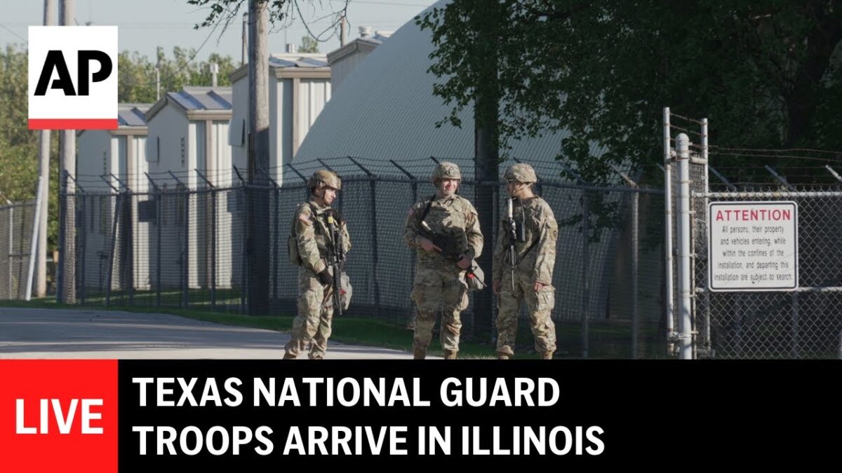 Texaská národná garda prichádza do Illinois