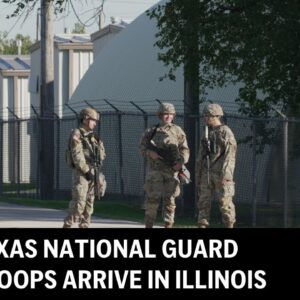 Texaská národná garda prichádza do Illinois