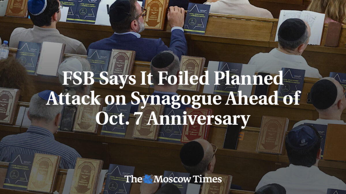 FSB tvrdí, že prekazila plánovaný útok na synagógu pred výročím 7. októbra