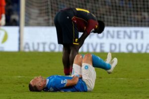 Lobotka s akútnou bolesťou v slabinách, tréner Neapola nemá dobré správy