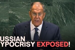 Cynické! Lavrov plače za Gazu, zatiaľ čo Rusko bombarduje Ukrajinu.