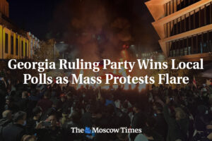 Gruzínska vládna strana víťazí v miestnych voľbách, pričom prepukajú masové prot...