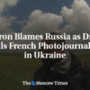 Macron obviňuje Rusko, keď dron zabije francúzskeho fotografa na Ukrajine