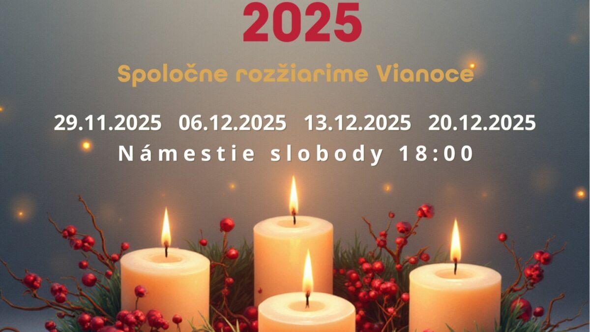 Mesto Nové Mesto nad Váhom: Pozývame Vás na prvé rozsvietenie adventnej sviece!