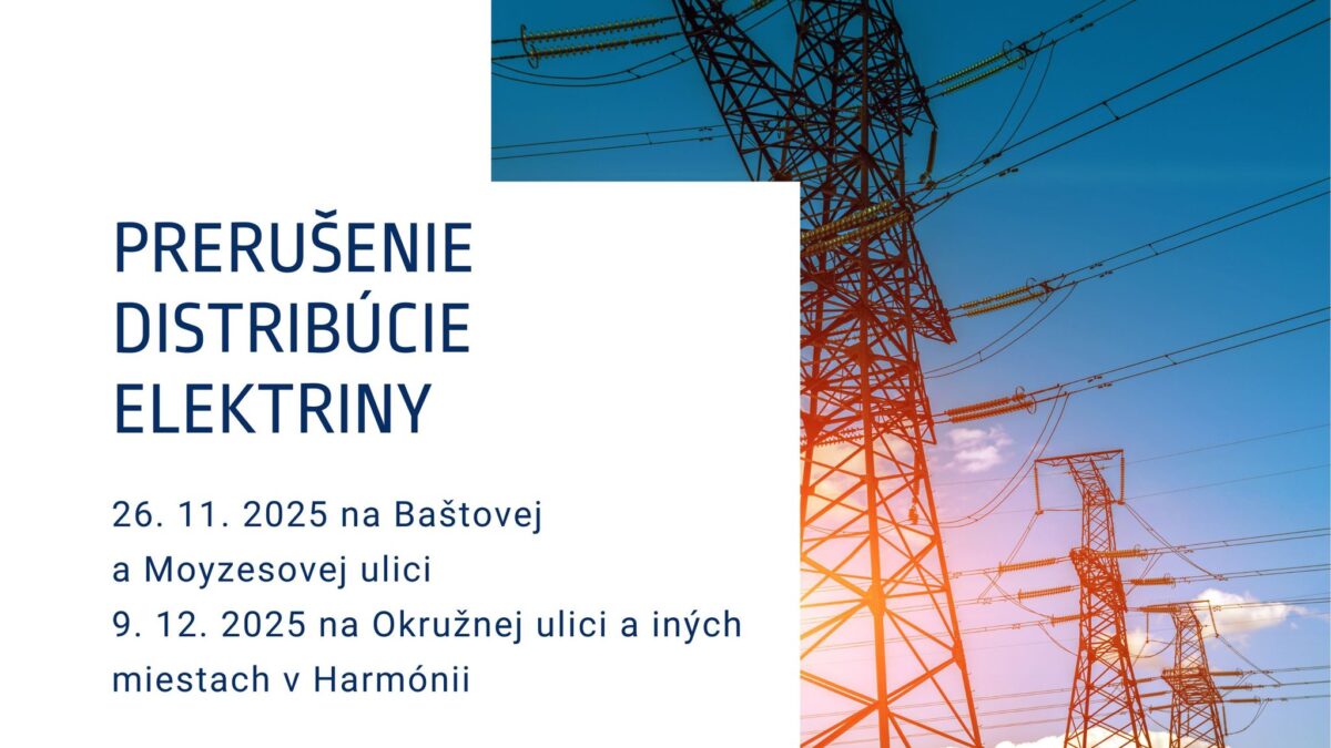 Mesto Modra: ODSTÁVKA ELEKTRINY