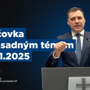 Taraba: Tlačová konferencia k zásadným témam 07.11.2025