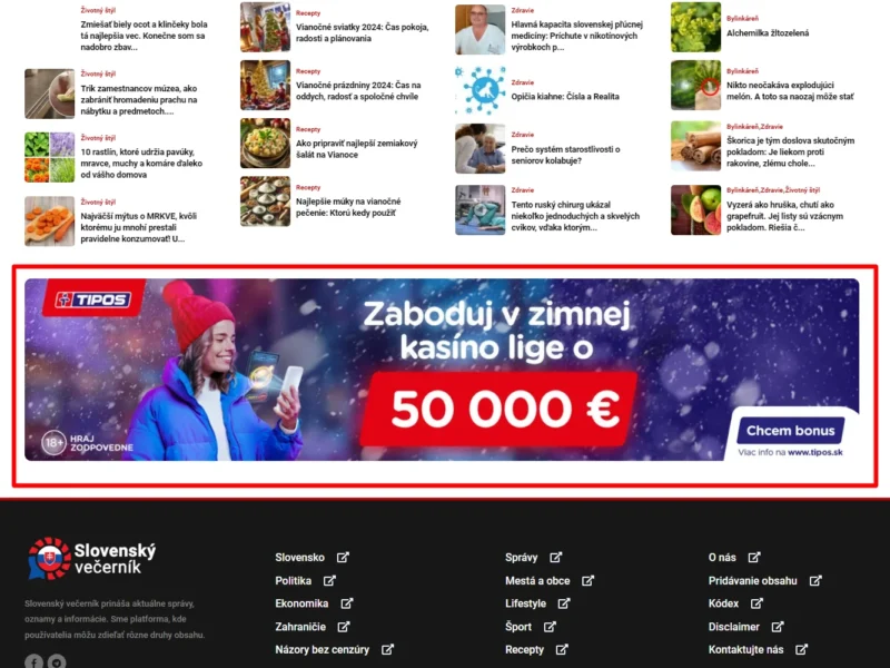 Slovenský večerník Slovenský večerník