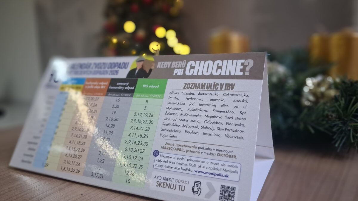 mesto topoľčany: kalendÁre zvozu odpadu na rok 2026 už boli Mesto Topoľčany: KALENDÁRE ZVOZU ODPADU na rok 2026 už boli roznesené.