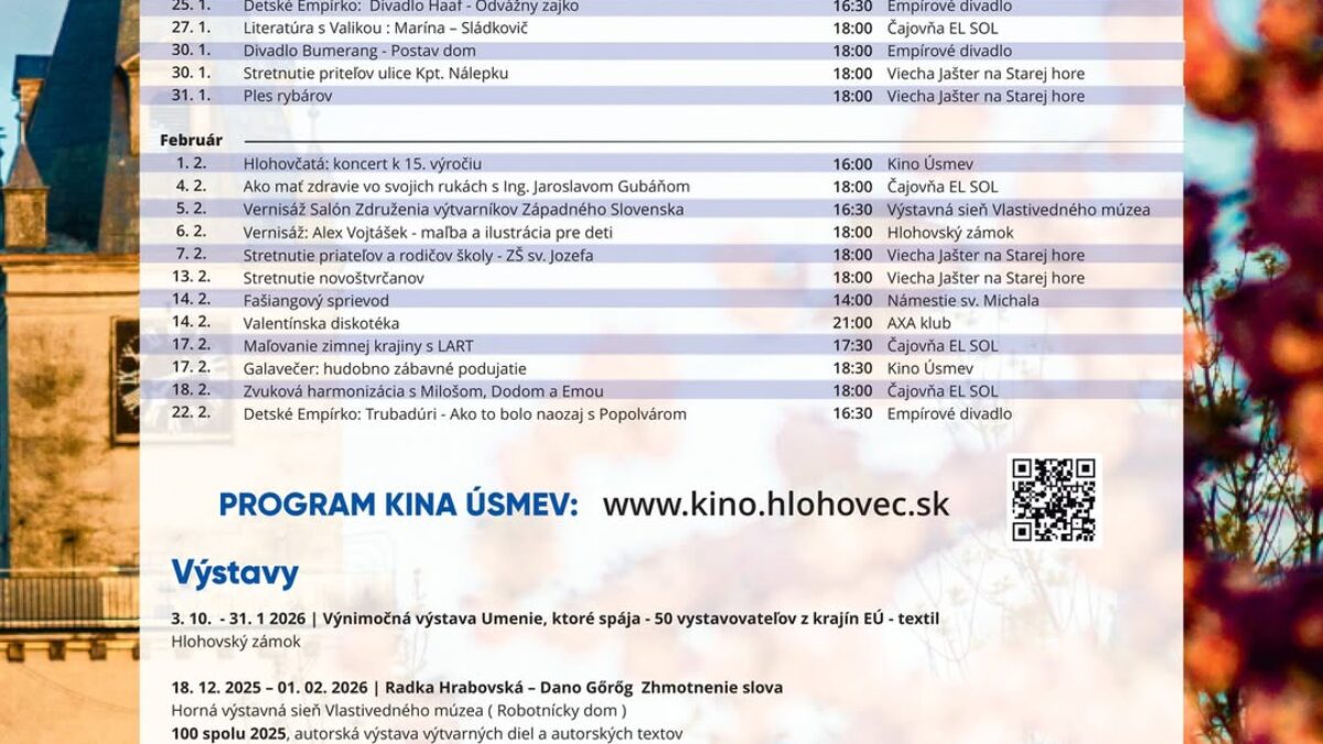 Mesto Hlohovec: PROGRAM PODUJATÍ JAN/FEB