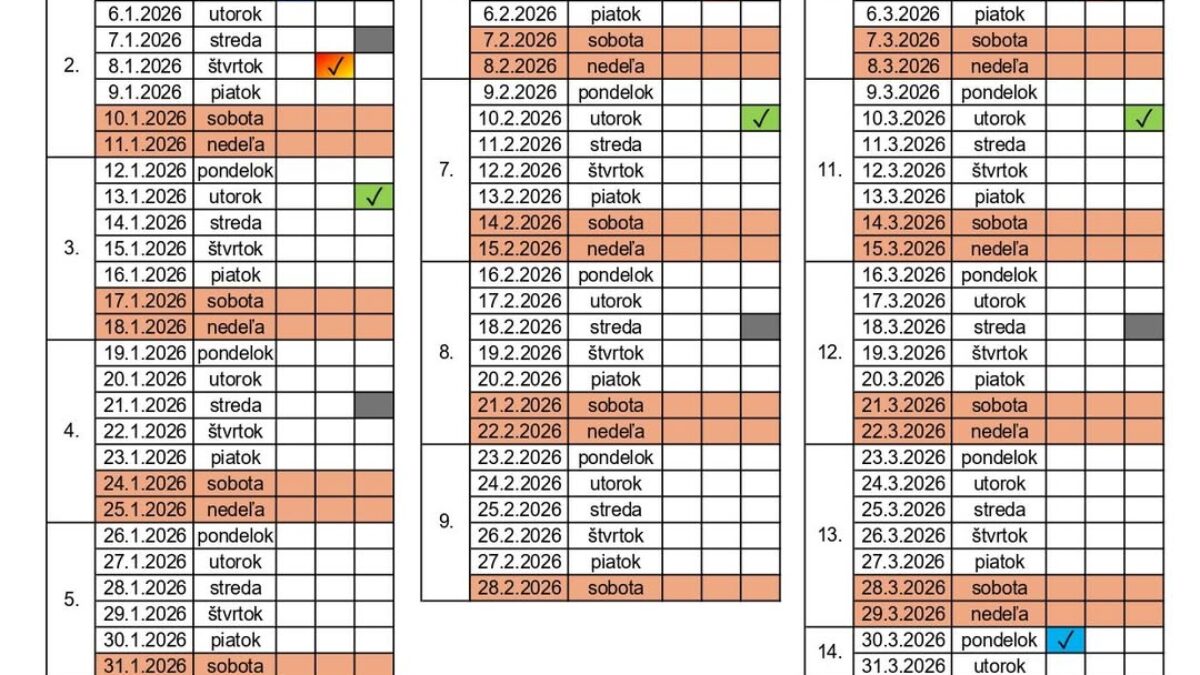 Mesto Trenčianske Teplice: Zber odpadov z rodinných domov – 1. štvrťrok 2026