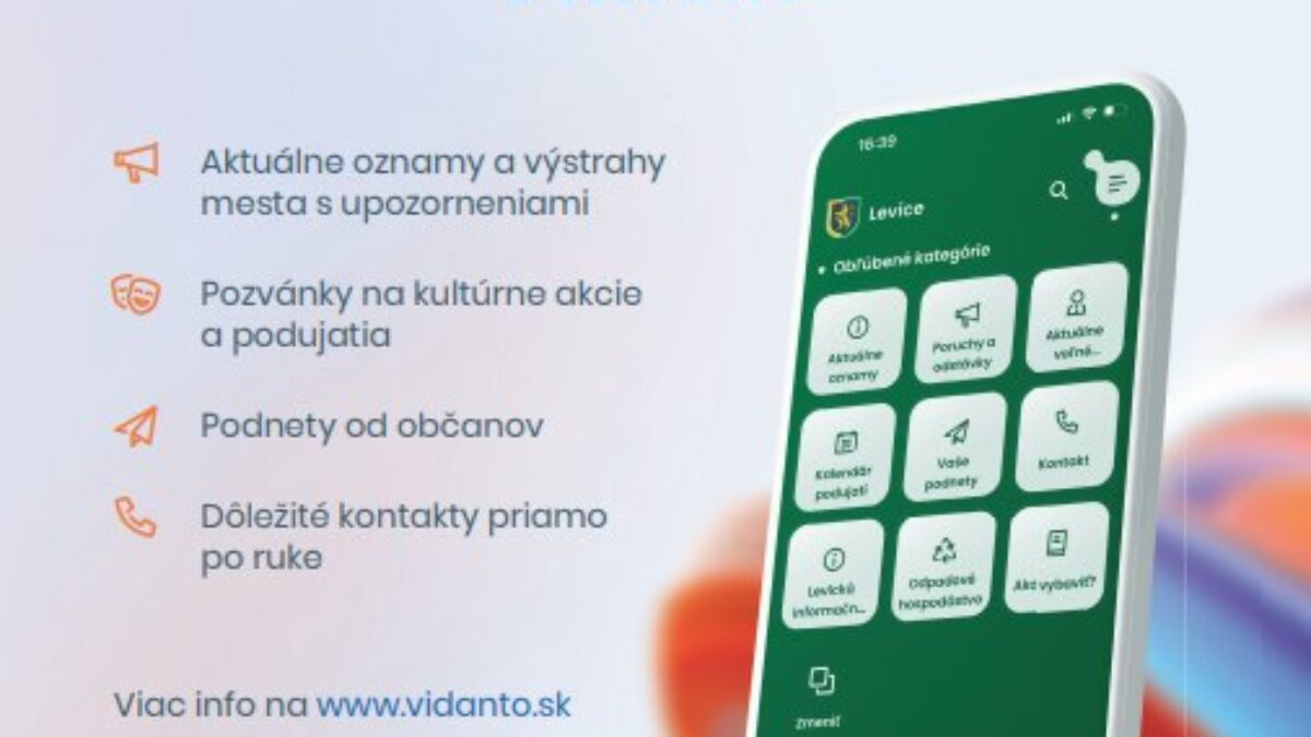 Mesto Levice: Získajte prístup k oficiálnym informáciám z nášho mesta v reálnom čase kdekoľvek ste