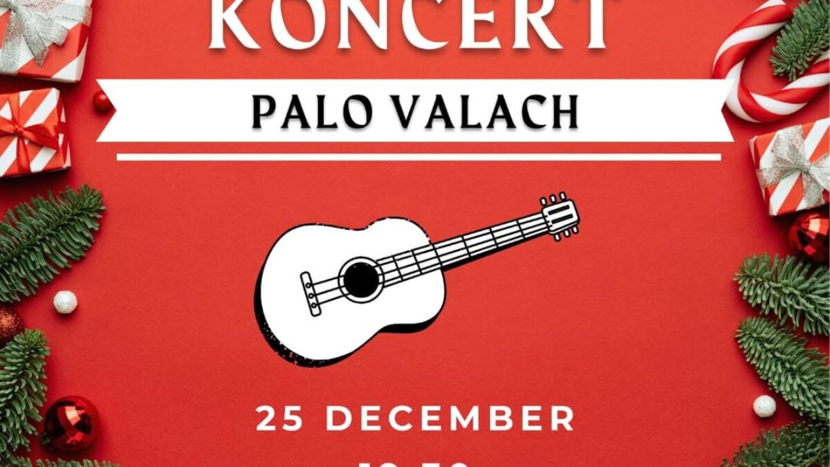 Kultúra Topoľčany: Dnes vás pozývame o 19:30 do Vianočného mestečka na vianočnú atmosféru, spojenú s akustickým koncertom, ktorý si pre vás pripravil spevák Palo Valach