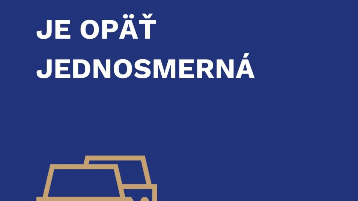 Mesto Trnava: NA HOLLÉHO JE ZNOVA JEDNOSMERKA