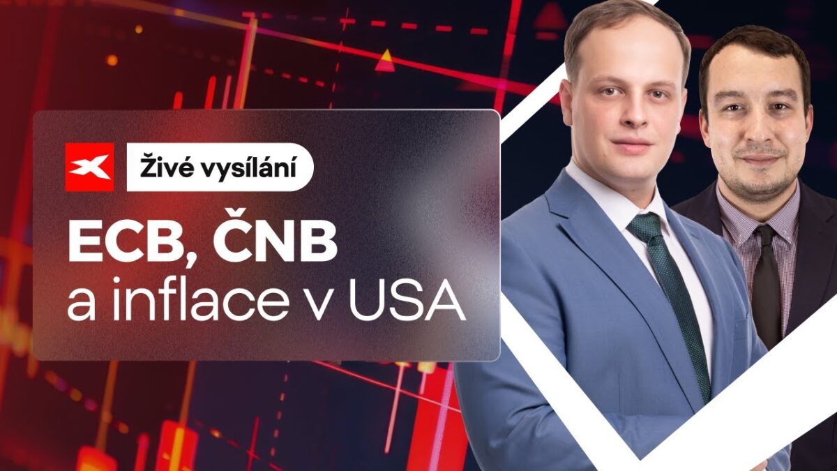 XTB: Živý komentář XTB: ECB, ČNB a inflace v USA