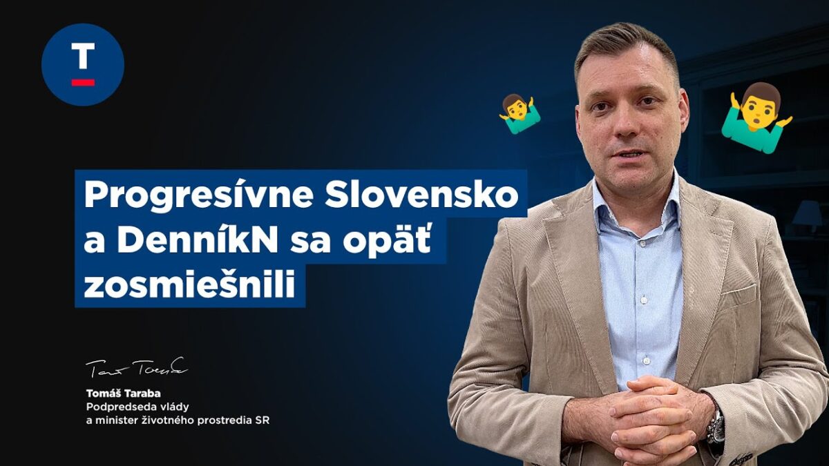 Taraba: Je krásne, keď sa Progresívne Slovensko a DenníkN zosmiešnia pred všetkými 🤷‍♂️