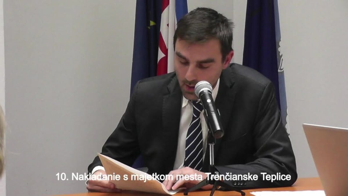 Mesto Trenčianske Teplice: Rokovanie Mestského zastupiteľstva Trenč.Teplice – 18.12.2025