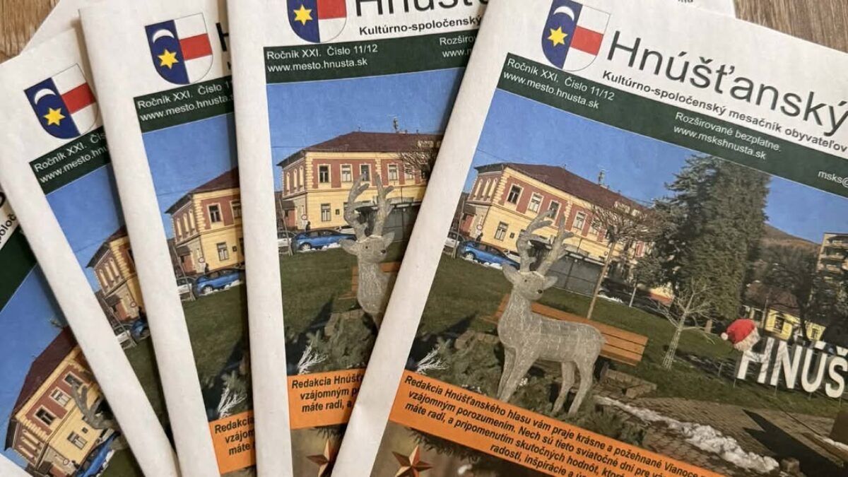Mesto Hnúšťa: Najnovšie a záverečné 11/12 číslo Hnúšťanského hlasu v tomto roku je dostupné už vo vašich schránkach.