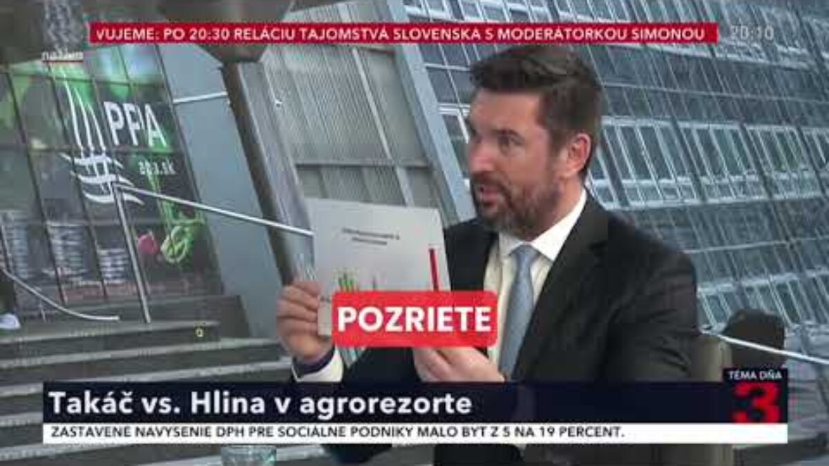 R. TAKÁČ: NEBUDEM MLČAŤ, KEĎ OPOZÍCIA KLAME O DOTÁCIÁCH A PPA