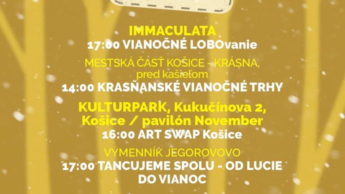 mesto košice: lobo pri immaculate a mariÁn ČekovskÝ pred auparkom. Mesto Košice: LOBO PRI IMMACULATE A MARIÁN ČEKOVSKÝ PRED AUPARKOM. SOBOTA BUDE PLNÁ KONCERTOV A PODUJATÍ