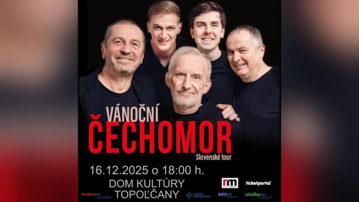 Mesto Topoľčany: Zažite neopakovateľnú sviatočnú atmosféru s kapelou Čechomor!