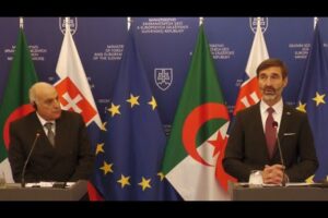Tlačová konferencia ministrov zahraničných vecí SR a Alžírska Juraja Blanára a A...