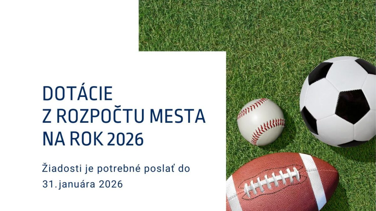 Mesto Modra: DOTÁCIE Z ROZPOČTU MESTA NA ROK 2026
