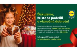Deliť sa o vianočnú dobrotu sa oplatilo: Vďaka nákupom v Lidli poputuje ľuďom v ...