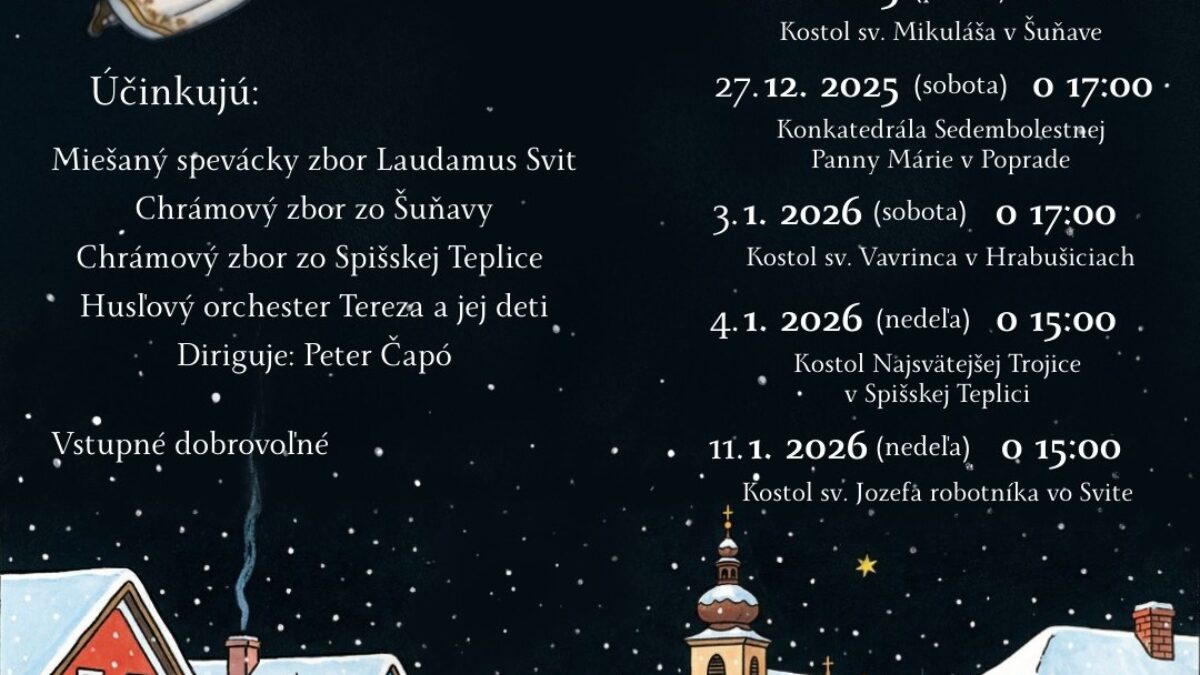 Mesto Svit: VIANOČNÝ KONCERT: RADOSTNÁ ZVESŤ