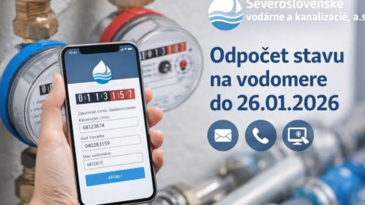 Mesto Krásno nad Kysucou: Informácie k odpočtu stavu vodomeru v súvislosti so zmenou ceny vodného a stočného