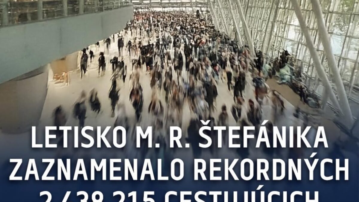 LETISKO M. R. ŠTEFÁNIKA ZAZNAMENALO REKORDNÝ POČET CESTUJÚCICH