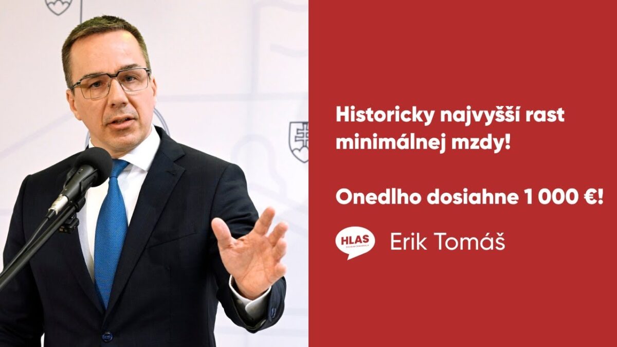 Erik Tomáš: Historický rast minimálnej mzdy.