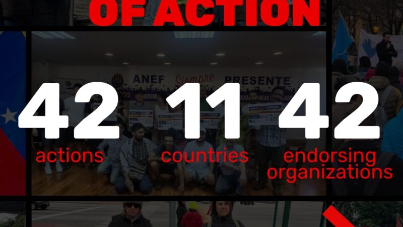 What do you call it when 42 grassroots actions take place in 1 day across 11 countries, demanding an