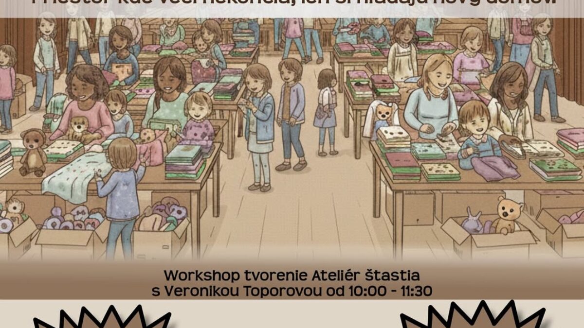 Kultúra Topoľčany: Vyrástlo vaše dieťa z oblečenia alebo už ho nebavia hračky, prípadne sa potrebujete zbaviť kočíka?