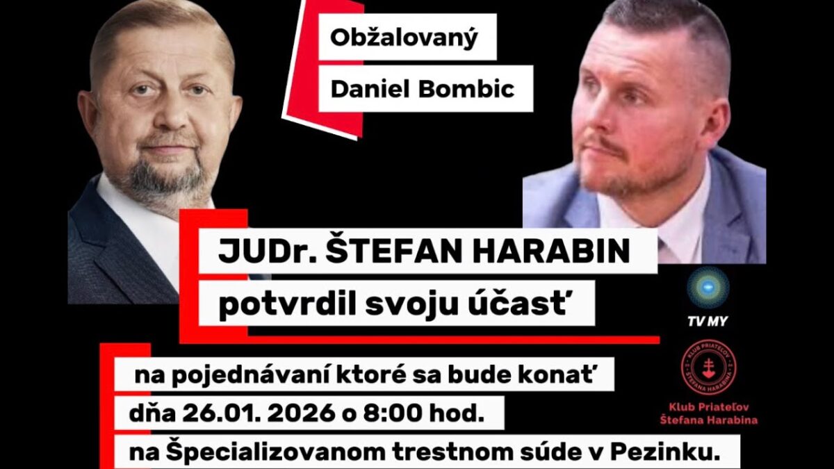 TV MY: Obžalovaný Daniel Bombic