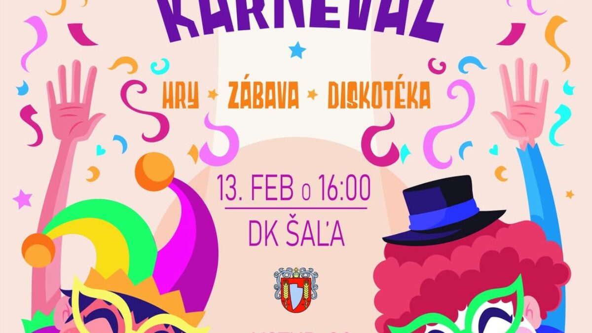 Kultúra Šaľa: Fašiangový karneval pre deti sa blíži! Kultúra Šaľa: Fašiangový karneval pre deti sa blíži!